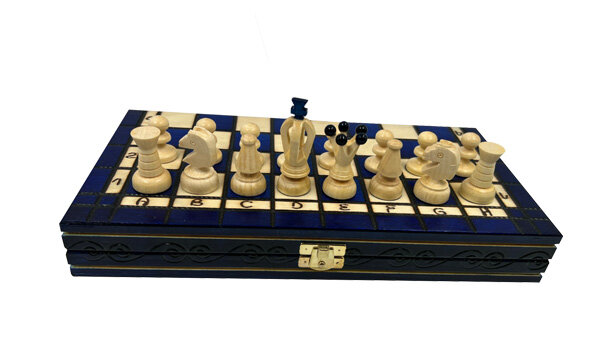 Šachmatai Royal Freely, mėlyni kaina ir informacija | Stalo žaidimai, galvosūkiai | pigu.lt