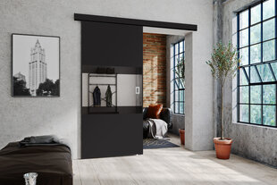 Stumdomos durys KIE83/106, juodos kaina ir informacija | Spintos | pigu.lt