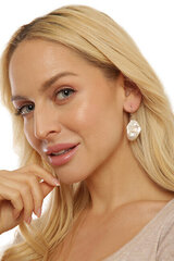 JwL Luxury Pearls Роскошные серьги с настоящим барочным жемчугом JL0688 sJL0688 цена и информация | Серьги | pigu.lt