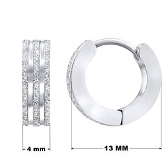 Silvego Оригинальные стальные кольца серьги KMM89672 sSL3660 цена и информация | Серьги | pigu.lt