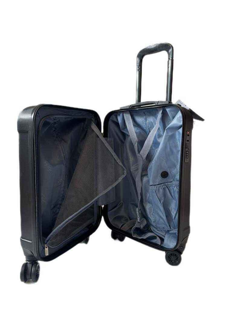 Mažas lagaminas Flight Knight, juodas kaina ir informacija | Lagaminai, kelioniniai krepšiai | pigu.lt