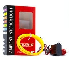 LED šviesos juostelė automobilio dekoravimui EinParts12V , 1m, geltona kaina ir informacija | Automobilių salono dalys | pigu.lt