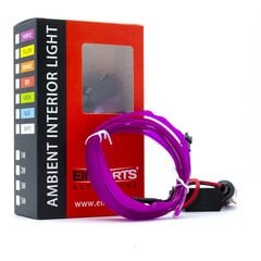 LED šviesos juostelė automobilio dekoravimui EinParts12V, 2m, violetinė kaina ir informacija | Automobilių salono dalys | pigu.lt