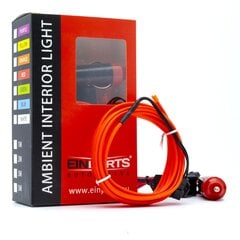 LED šviesos juostelė automobilio dekoravimui EinParts12V, 2m, raudona kaina ir informacija | Automobilių salono dalys | pigu.lt