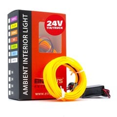 LED šviesos juostelė automobilio dekoravimui EinParts24V, 3m, geltona kaina ir informacija | Automobilių salono dalys | pigu.lt