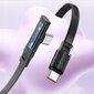 Mcdodo 345 65W Type-C to Type-C 90 Degree Data Cable with LED 1.2 Black CA-3450 kaina ir informacija | Laidai telefonams | pigu.lt