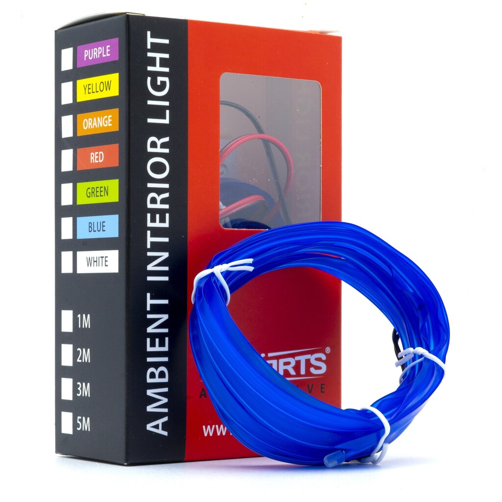 LED šviesos juostelė automobilio dekoravimui EinParts12V, 3m, mėlyna kaina ir informacija | Automobilių salono dalys | pigu.lt