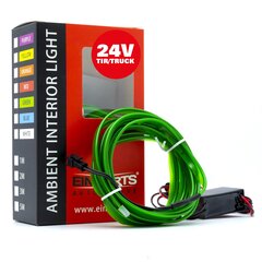 LED šviesos juostelė automobilio dekoravimui EinParts24V, 3m, žalia kaina ir informacija | Automobilių salono dalys | pigu.lt