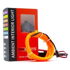 Светодиодная лента EinParts для украшения автомобиля 12B - длина 3M, цвет Оранжевый цена и информация | Части салона автомобиля | pigu.lt