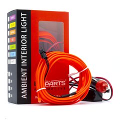 LED šviesos juostelė automobilio dekoravimui EinParts12V, 3m, raudona kaina ir informacija | Automobilių salono dalys | pigu.lt