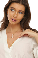 Paauksuotas kaklo papuošalas moterims JwL Luxury Pearls JL0710 kaina ir informacija | Kaklo papuošalai | pigu.lt