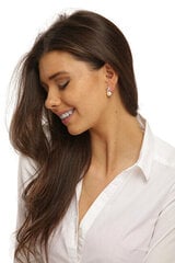 Plieniniai auskarai moterims JwL Luxury Pearls JL0720 sJL0720 kaina ir informacija | Auskarai | pigu.lt