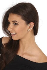 JwL Luxury Pearls Роскошные позолоченные асимметричные серьги с жемчугом и цирконами - левое ухо JL0776 sJL0776 цена и информация | Серьги | pigu.lt
