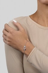 Brilio Silver Романтичный позолоченный браслет с цирконами BRC32Y цена и информация | Женские браслеты | pigu.lt