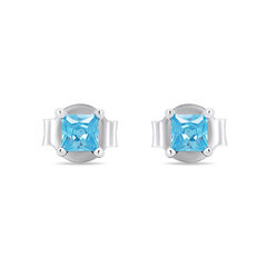 Brilio Silver Серебряные серьги-гвоздики с голубыми цирконами EA592WAQ sBS2390 цена и информация | Серьги | pigu.lt