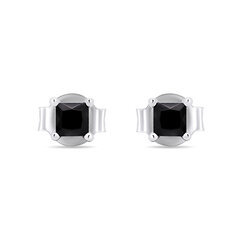 Brilio Silver Серебряные серьги-гвоздики с черными цирконами EA592WBC sBS2520 цена и информация | Серьги | pigu.lt