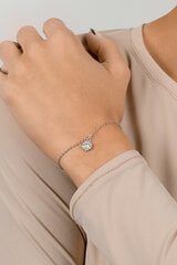 Brilio Silver Красивый серебряный браслет с цирконами BRC51W цена и информация | Женские браслеты | pigu.lt