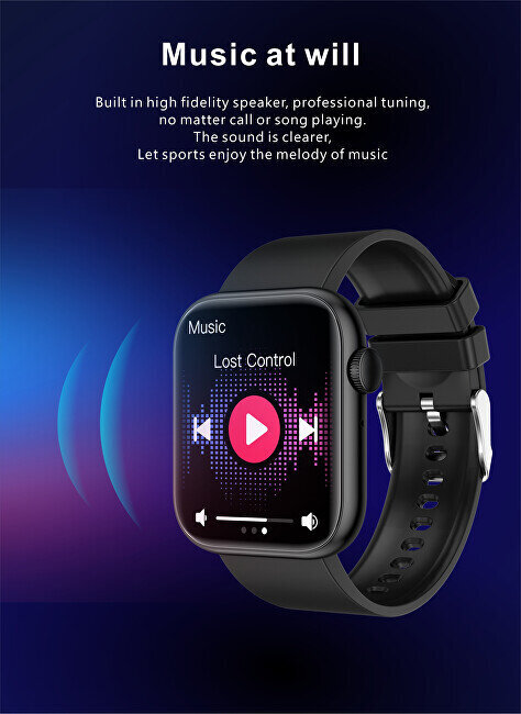 Wotchi WQX7 Black kaina ir informacija | Išmanieji laikrodžiai (smartwatch) | pigu.lt