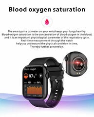 Wotchi WQX7 Black kaina ir informacija | Išmanieji laikrodžiai (smartwatch) | pigu.lt