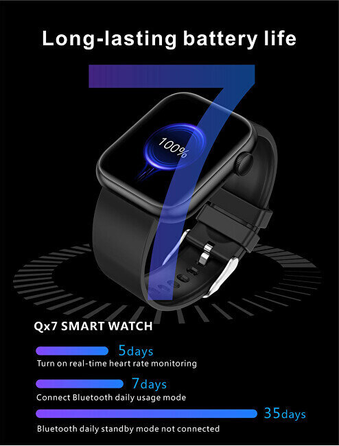 Wotchi WQX7 Gold цена и информация | Išmanieji laikrodžiai (smartwatch) | pigu.lt