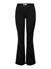 Джинсы женские JDYTULGA Flared Fit 15281532 Черный цена и информация | Женские джинсы | pigu.lt