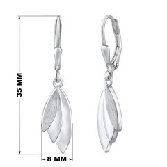 Silvego Дизайнерские серебряные серьги QRE309K sSL3501 цена и информация | Серьги | pigu.lt
