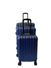 Набор чемоданов 3 шт., темно-синий цена и информация | Чемоданы, дорожные сумки | pigu.lt