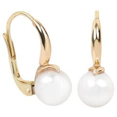 Elegantiški auksiniai auskarai su tikrais perlais Brilio sBR1032 kaina ir informacija | Auskarai | pigu.lt