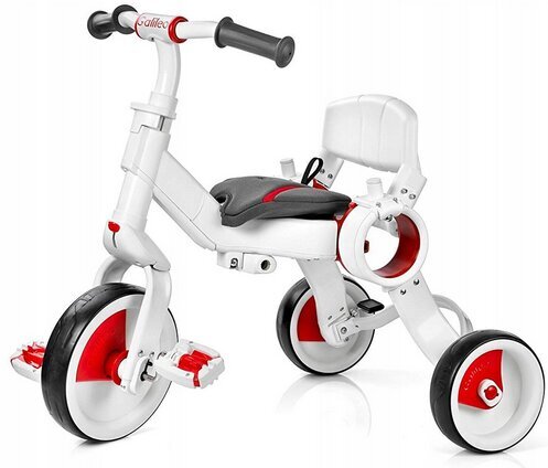 Triratis Galileo 4in1 Strollcycle G-1001-R, baltas kaina ir informacija | Triratukai | pigu.lt