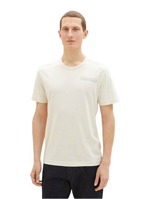 Tom Tailor marškinėliai vyrams 1035541.18592, smėlio spalvos цена и информация | Vyriški marškinėliai | pigu.lt