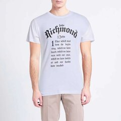 Marškinėliai vyrams Richmond, balti цена и информация | Мужские футболки | pigu.lt