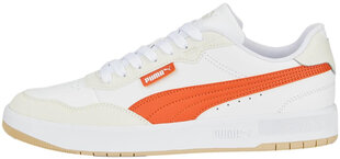 Sportiniai batai vyrams Puma Court Ultra Lite White Orange 38931, balti kaina ir informacija | Kedai vyrams | pigu.lt