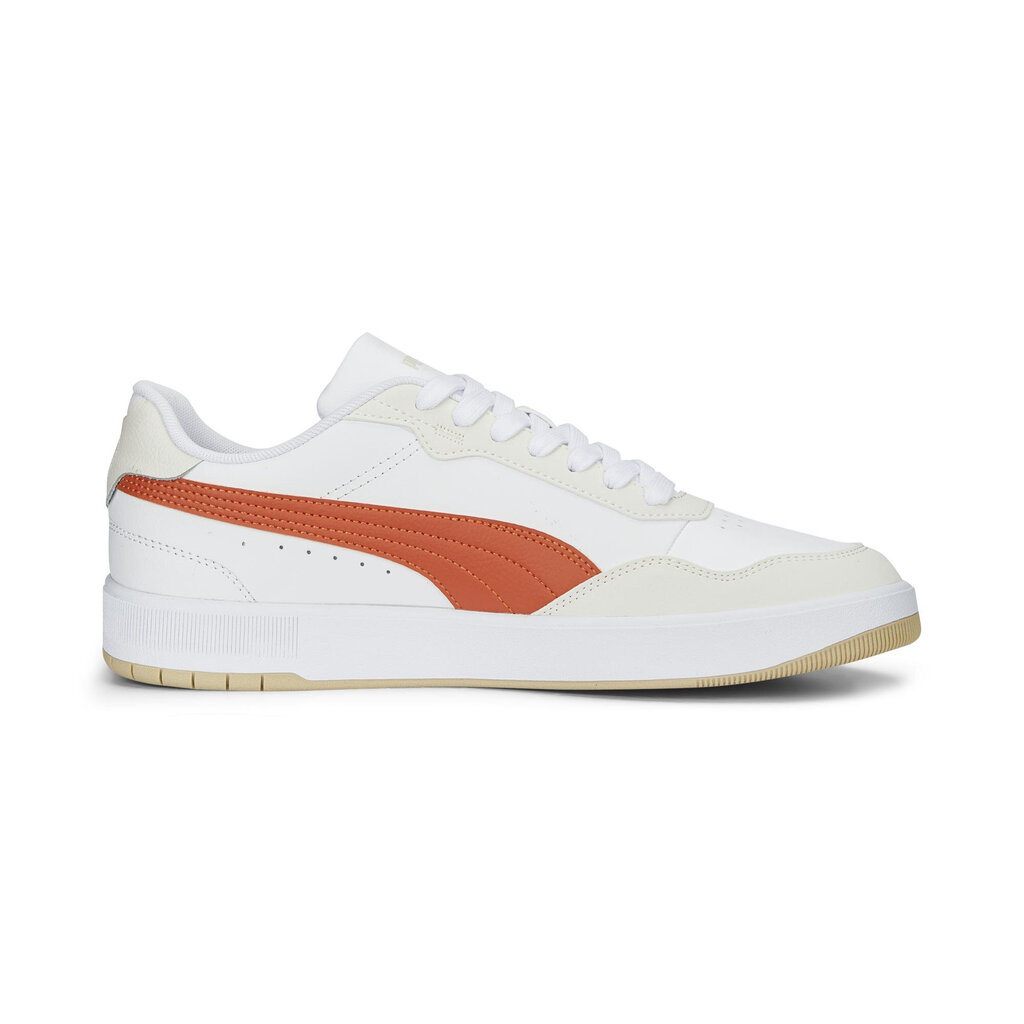 Sportiniai batai vyrams Puma Court Ultra Lite White Orange 38931, balti kaina ir informacija | Kedai vyrams | pigu.lt