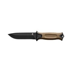 Turistinis peilis Gerber Strongarm Fixed Serrated Coyote, rudas, 24,8 cm цена и информация | Туристические ножи, многофункциональные приборы | pigu.lt