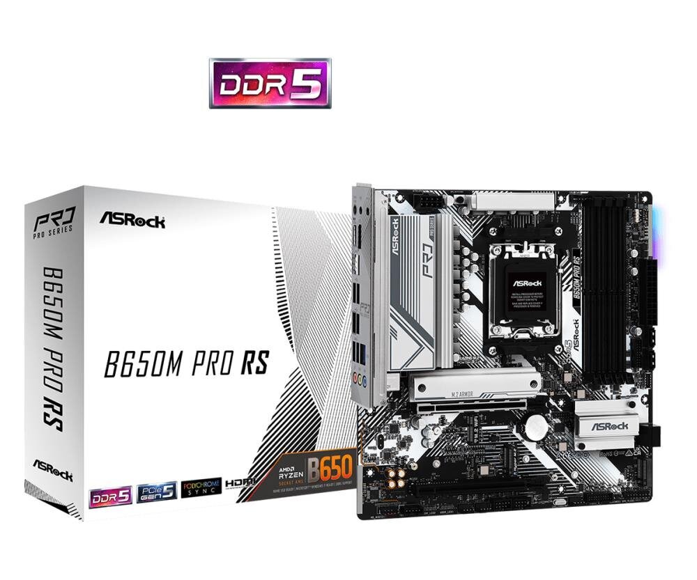 ASRock B650M Pro RS цена и информация | Pagrindinės plokštės | pigu.lt