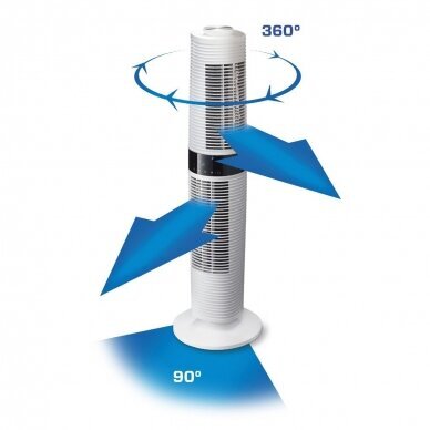 Bokštinis ventiliatorius Clean Air CA-406W kaina ir informacija | Ventiliatoriai | pigu.lt