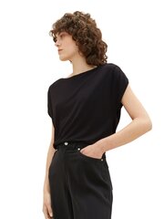 Женская футболка Tom Tailor 1036894*14482, черная, 4066887703300 цена и информация | Женские блузки, рубашки | pigu.lt