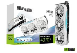 Zotac Gaming GeForce RTX 4070 Ti Trinity OC White Edition (ZT-D40710Q-10P) цена и информация | Видеокарты (GPU) | pigu.lt