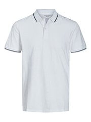 Polo marškinėliai vyrams Jjestar 12221708, balti kaina ir informacija | Vyriški marškinėliai | pigu.lt