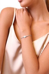 Brilio Silver Очаровательный серебряный браслет с цирконами BRC02 цена и информация | Женские браслеты | pigu.lt