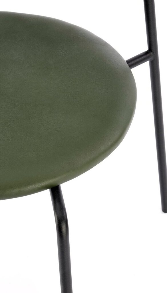 4-ių kėdžių komplektas K524, žalias/juodas kaina ir informacija | Virtuvės ir valgomojo kėdės | pigu.lt