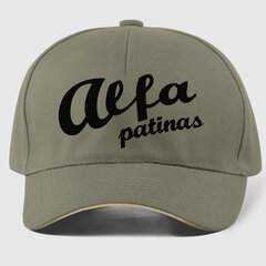 Kepuraitė Alfa patinas, chaki kaina ir informacija | Originalios kepurės | pigu.lt