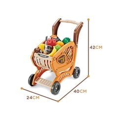 Vaikiškas pirkinių vežimėlis su priedais Woopie, 42 priedai kaina ir informacija | Žaislai mergaitėms | pigu.lt