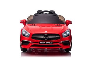 Dvivietis vaikiškas elektromobilis Mercedes SL65 S, raudonas lakuotas kaina ir informacija | Elektromobiliai vaikams | pigu.lt