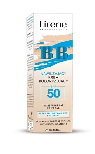 Drėkinamasis veido kremas BB SPF 50 01 Lirene, 30 ml kaina ir informacija | Veido kremai | pigu.lt