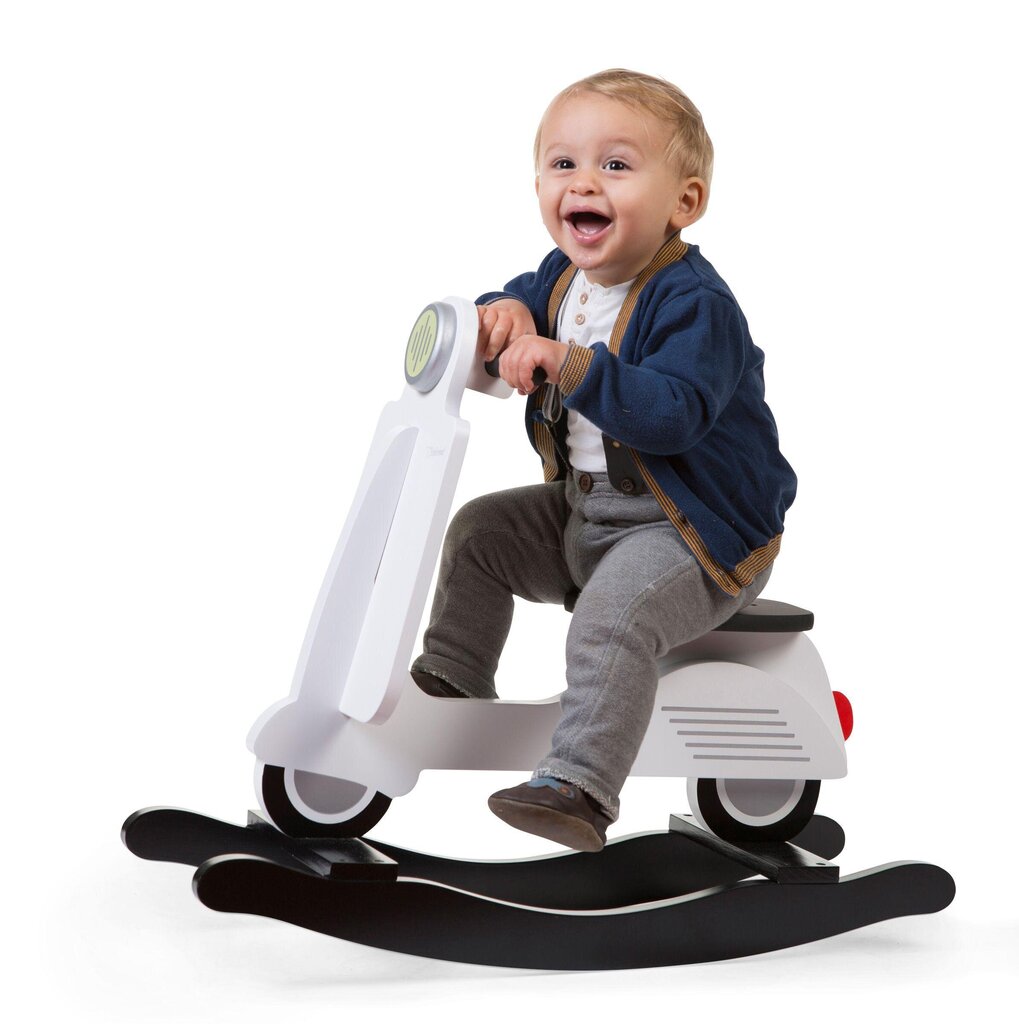 Supamasis motociklas Childhome, baltas цена и информация | Žaislai kūdikiams | pigu.lt