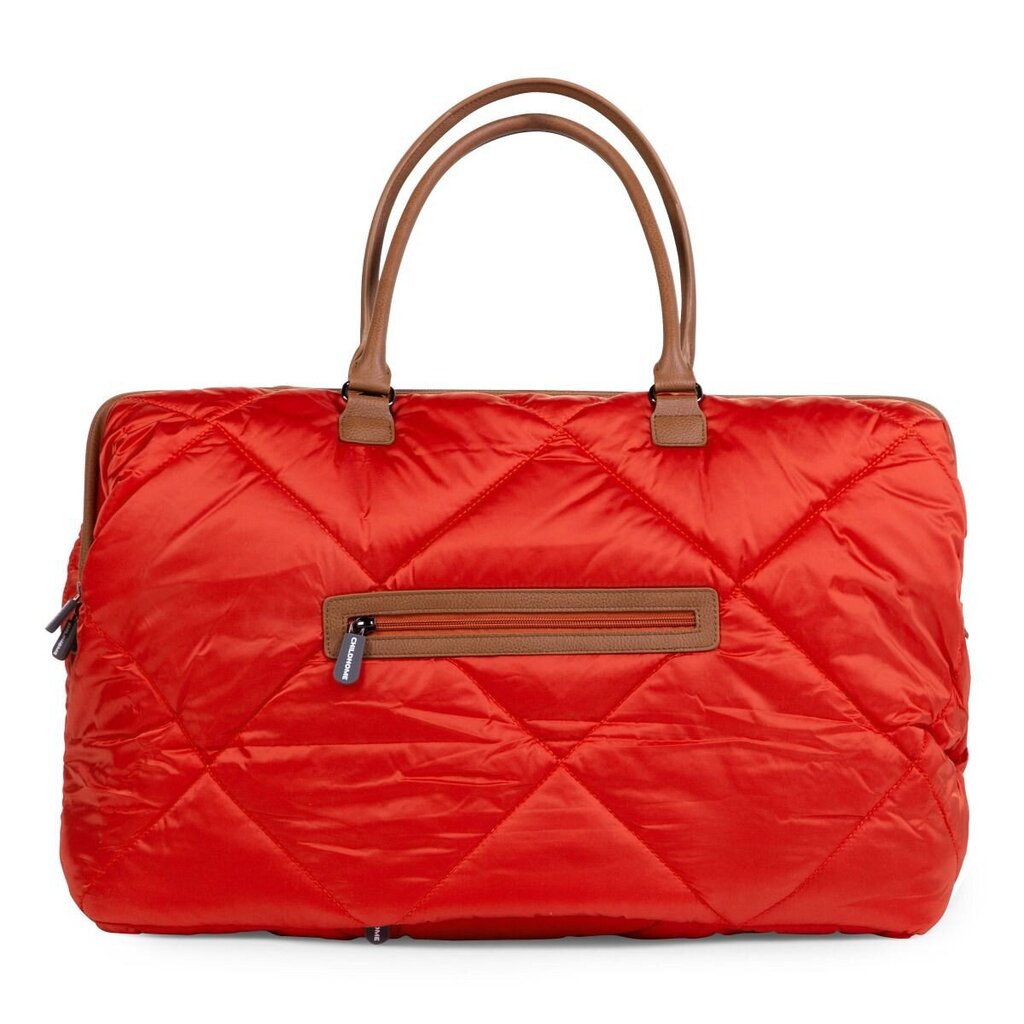 Mamos krepšys Childhome Mommy bag, Puffered red kaina ir informacija | Vežimėlių priedai | pigu.lt