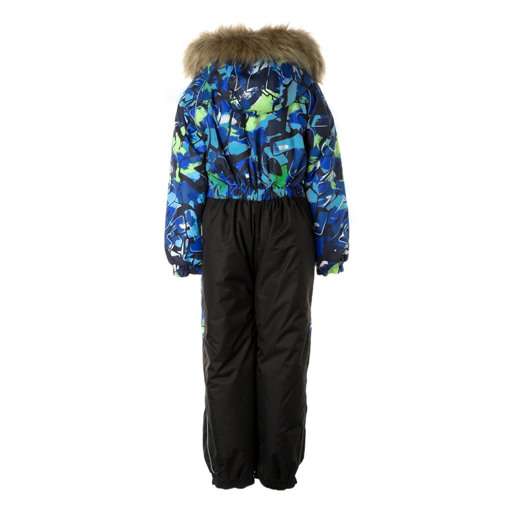 Huppa vaikiškas žieminis kombinezonas WILLE, tamsiai mėlyno rašto цена и информация | Žiemos drabužiai vaikams | pigu.lt
