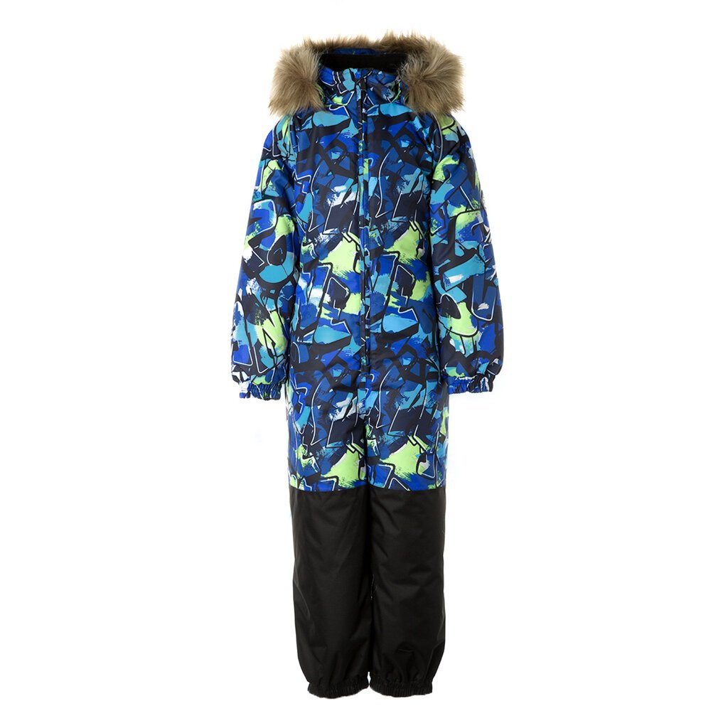 Huppa vaikiškas žieminis kombinezonas WILLE, tamsiai mėlyno rašto kaina ir informacija | Žiemos drabužiai vaikams | pigu.lt