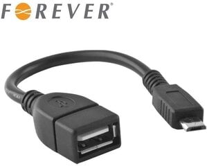 Адаптер Forever Micro USB OTG Host с Micro USB Male на USB Type A (EU Blister) цена и информация | Forever Компьютерные аксессуары | pigu.lt